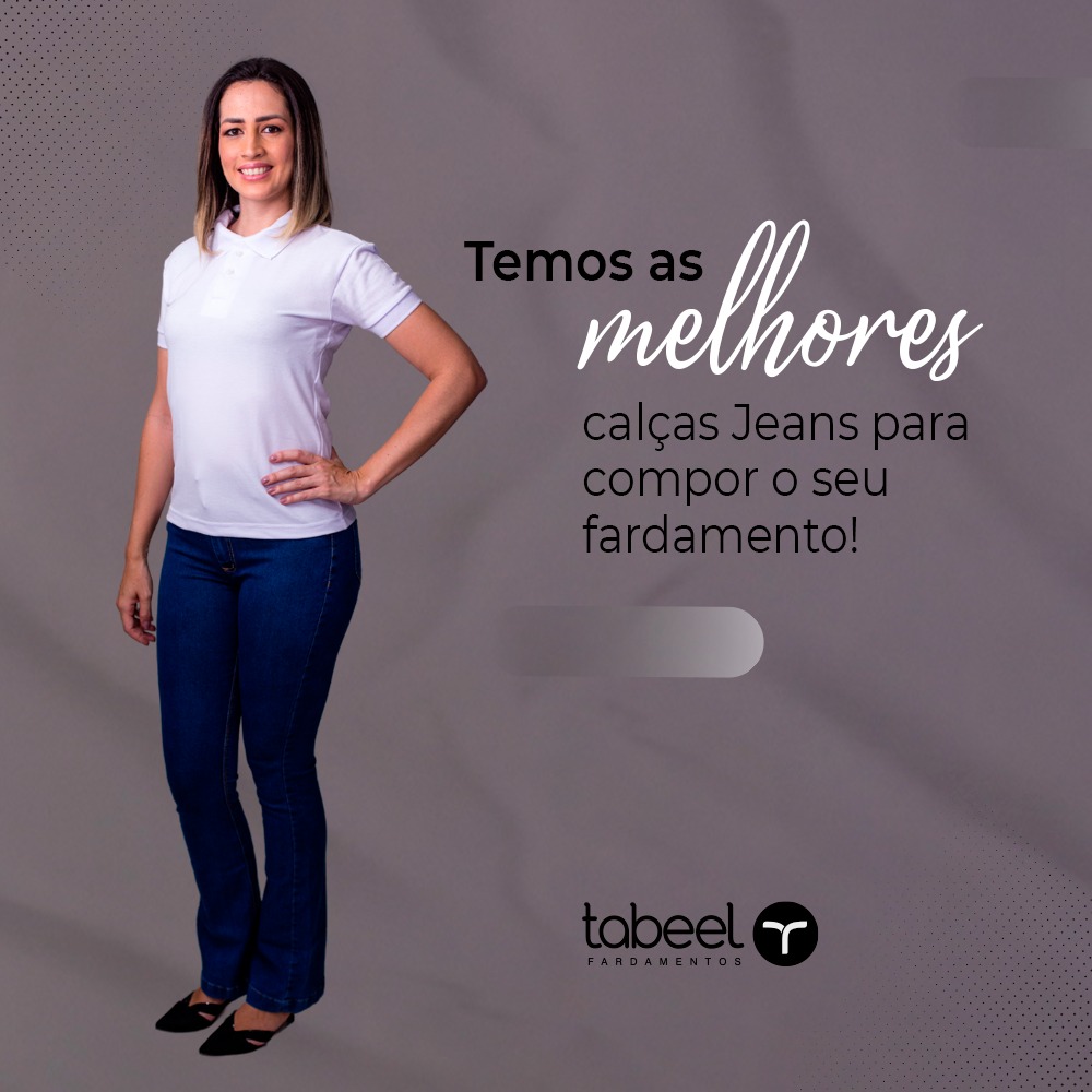Temos as melhores calças jeans para compor o seu fardamento!